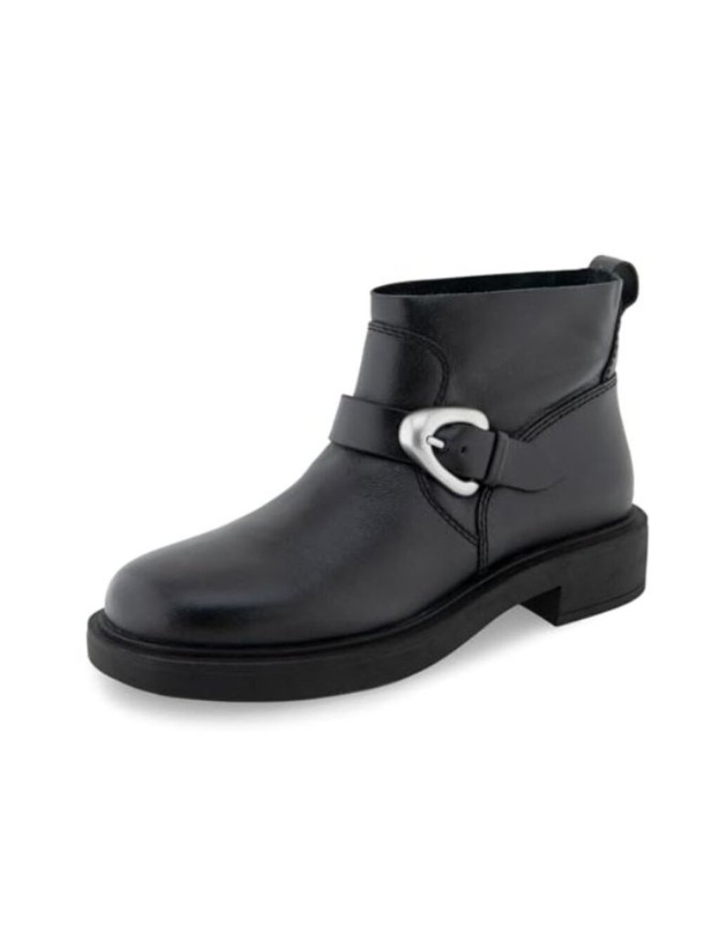 Aerosoles GILL Women’s Burnished Leather Ankle Boots Black Size 7M